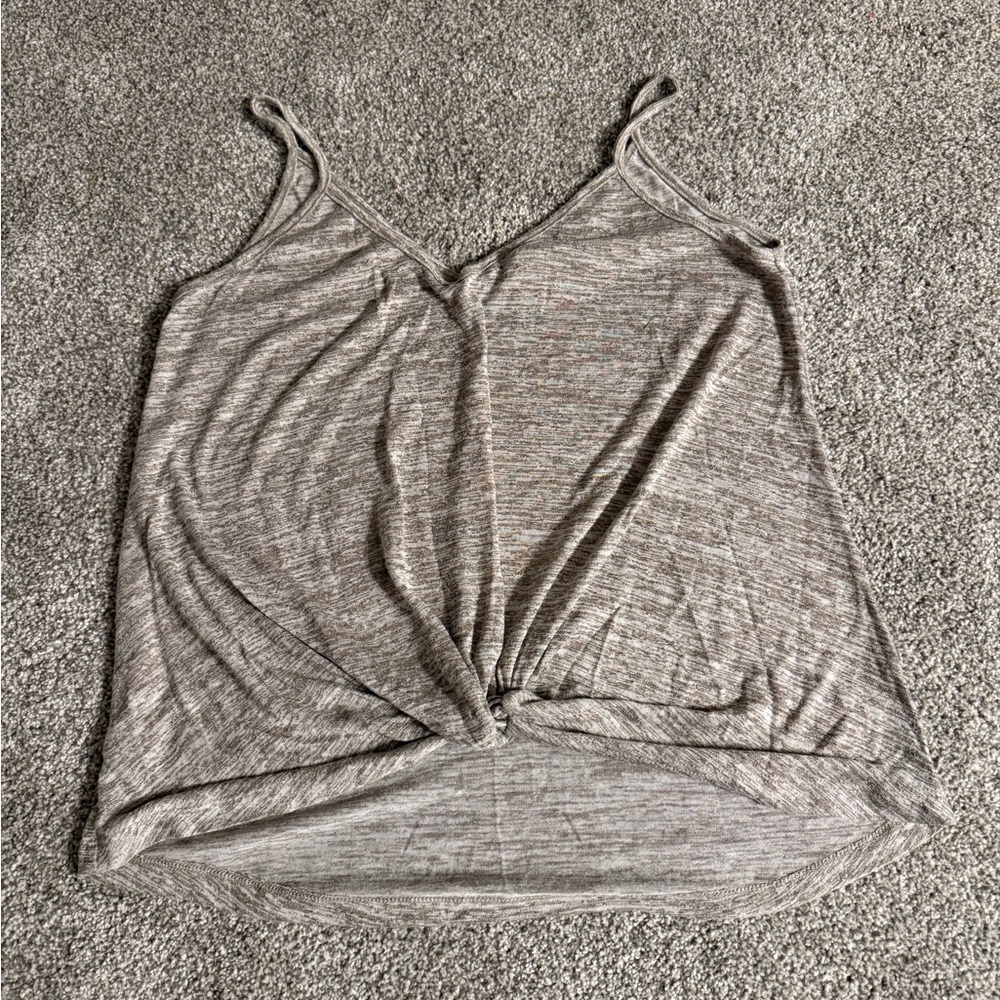 Bundled brown heathered and salmon tank tops